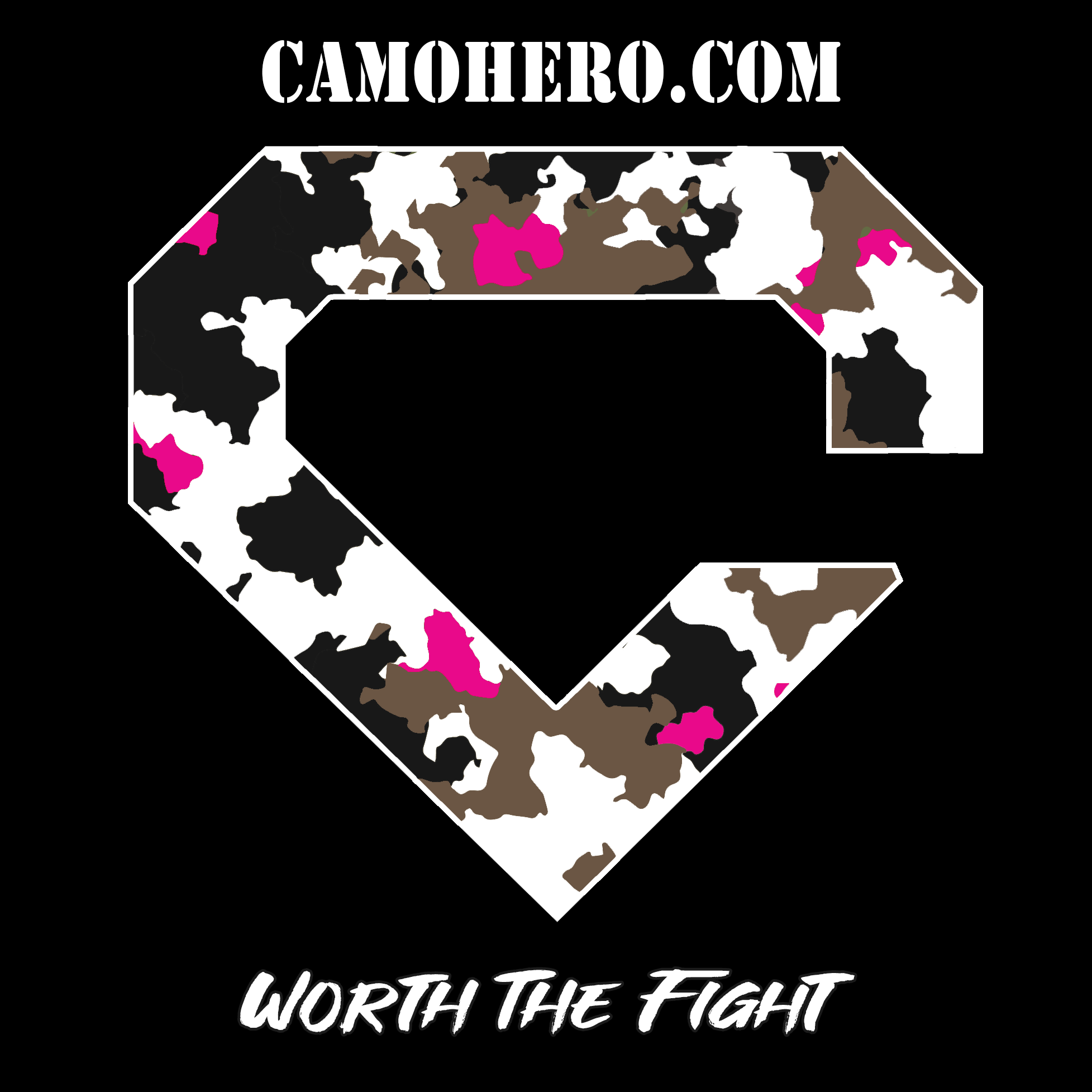 CAMOHERO - Emblem - Pink - Worth The Fight